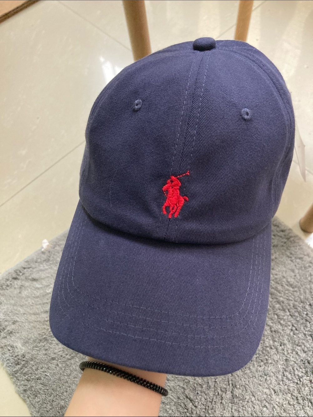 Ralph Lauren Cap with Red Polo Logo